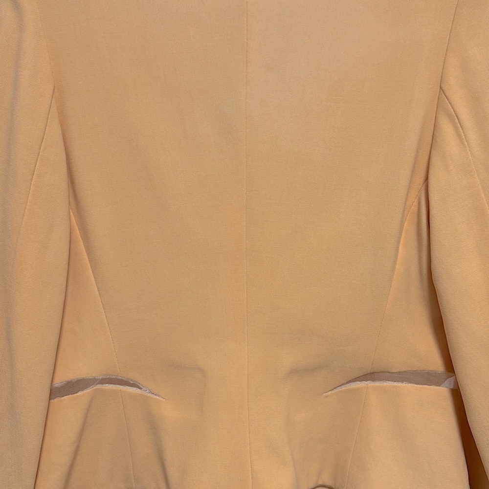 [Versace] Classic Vintage Yellow Blazer Embellished Buttons Women’s Sz 38 / US 2 - Picture 10 of 14